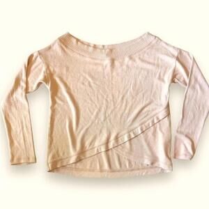 Abercrombie & Fitch Blush Off the Shoulder Light Sweater - Size S